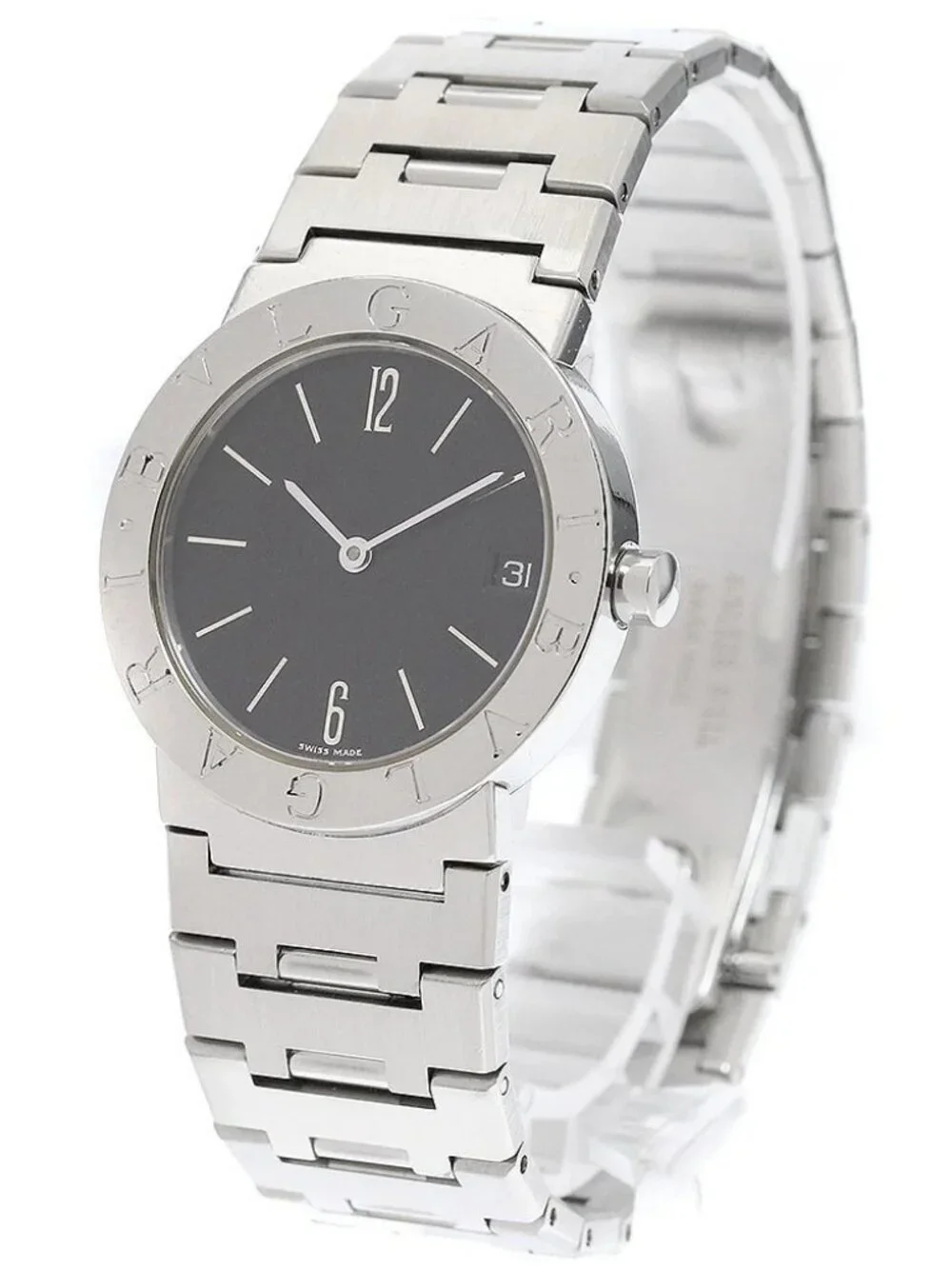 BVLGARI BVLGARIBVLGARI BB30SSD Date black Dial Quartz Boy's Watch